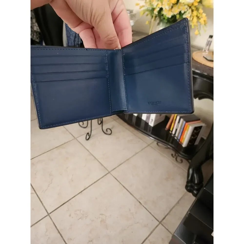 Coach leather men's wallet